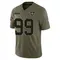 Adam Bighill Youth Limited Olive New Orleans Saints 2025 Salute to Service Jersey