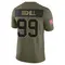 Adam Bighill Youth Limited Olive New Orleans Saints 2025 Salute to Service Jersey