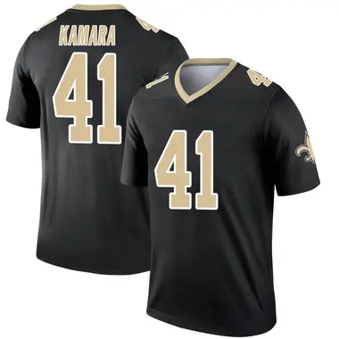 Alvin Kamara Men's Legend Black New Orleans Saints Jersey