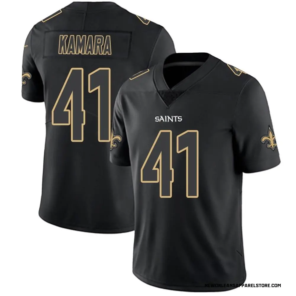 Alvin Kamara Men's Limited Black Impact New Orleans Saints Jersey
