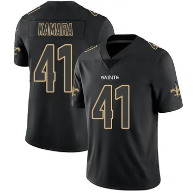 Alvin Kamara Youth Limited Black Impact New Orleans Saints Jersey