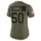 Andrew Dowell Women's Limited Olive New Orleans Saints 2025 Salute to Service Jersey