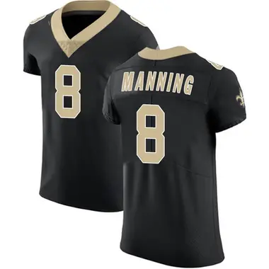 Archie Manning Men's Elite Black New Orleans Saints Team Color Vapor Untouchable Jersey