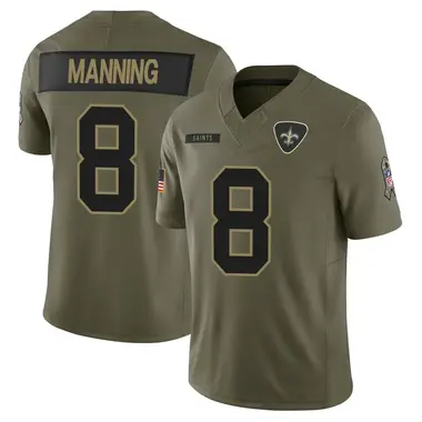 Archie Manning Men's Limited Olive New Orleans Saints 2025 Salute to Service Jersey