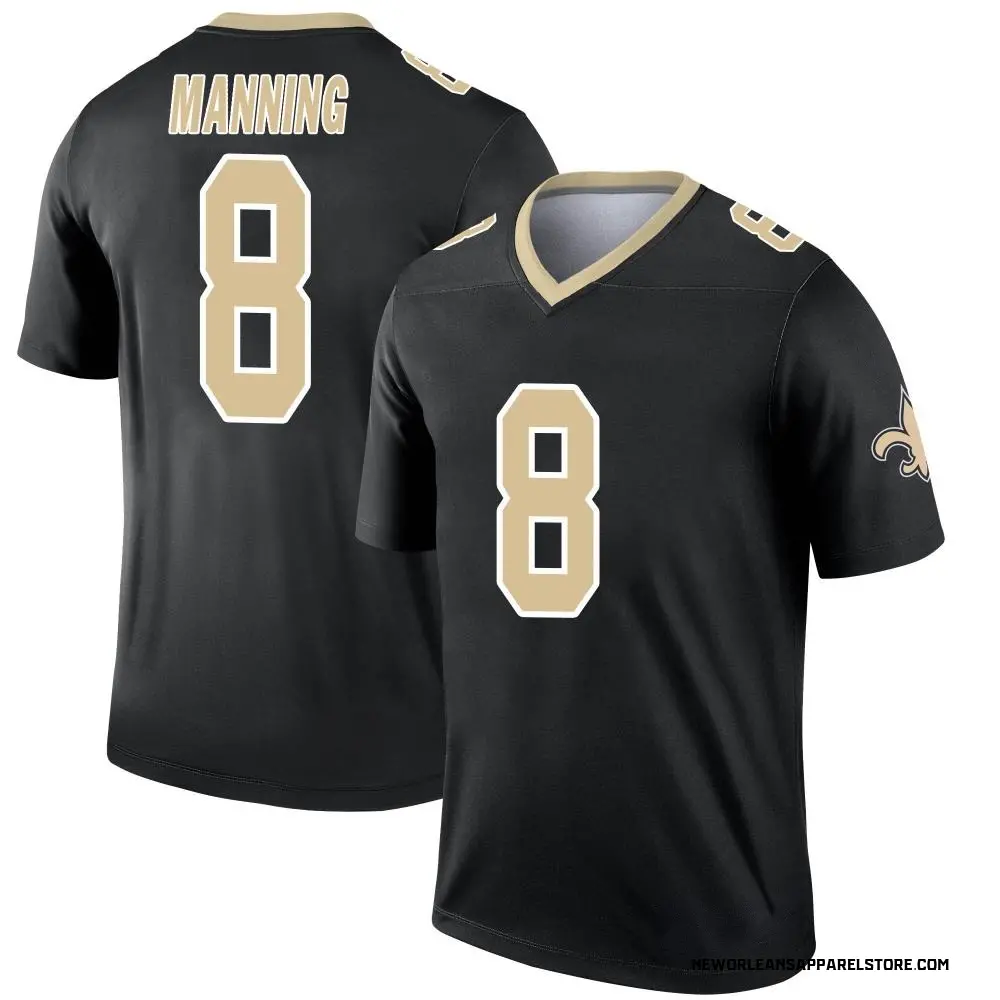 Archie Manning Youth Legend Black New Orleans Saints Jersey