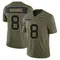 Archie Manning Youth Limited Olive New Orleans Saints 2025 Salute to Service Jersey