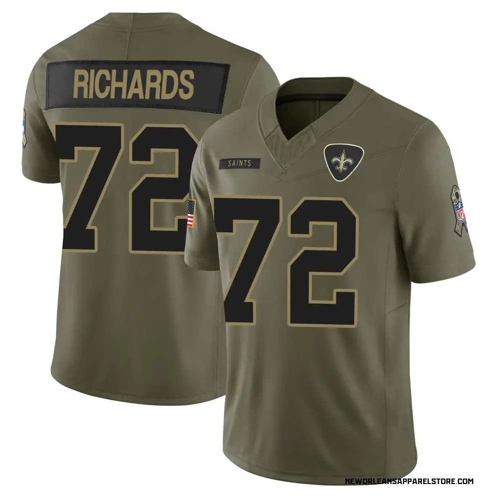Asim Richards Men's Limited Olive New Orleans Saints 2025 Salute to Service Jersey
