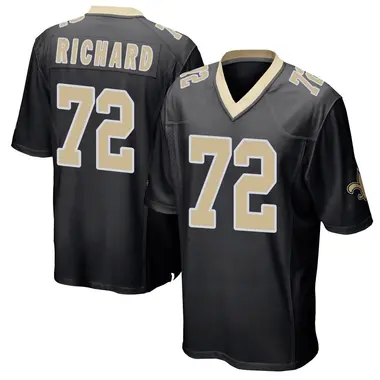 Asim Richards Youth Game Black New Orleans Saints Team Color Jersey