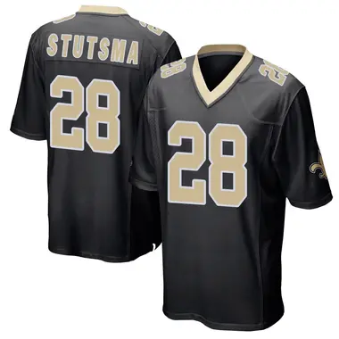 Danny Stutsman Youth Game Black New Orleans Saints Team Color Jersey
