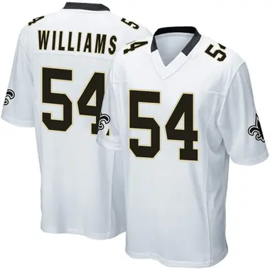 Jonah Williams Men's Game White New Orleans Saints Jersey