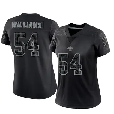 Jonah Williams Women's Limited Black New Orleans Saints Reflective Jersey