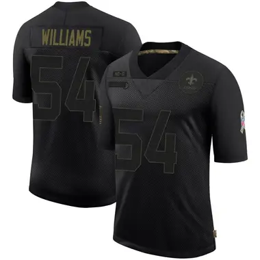 Jonah Williams Youth Limited Black New Orleans Saints 2020 Salute To Service Jersey