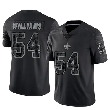 Jonah Williams Youth Limited Black New Orleans Saints Reflective Jersey