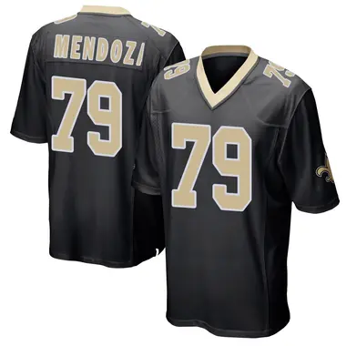 Jonathan Mendoza Men's Game Black New Orleans Saints Team Color Jersey