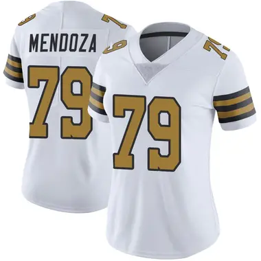 Jonathan Mendoza Women's Limited White New Orleans Saints Color Rush Jersey