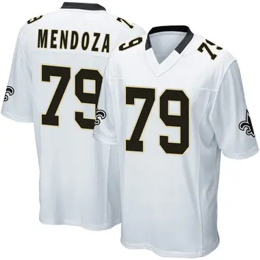 Jonathan Mendoza Youth Game White New Orleans Saints Jersey