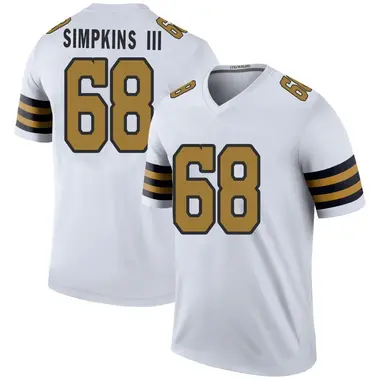 Torricelli Simpkins III Men's Legend White New Orleans Saints Color Rush Jersey