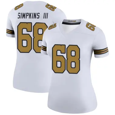 Torricelli Simpkins III Women's Legend White New Orleans Saints Color Rush Jersey