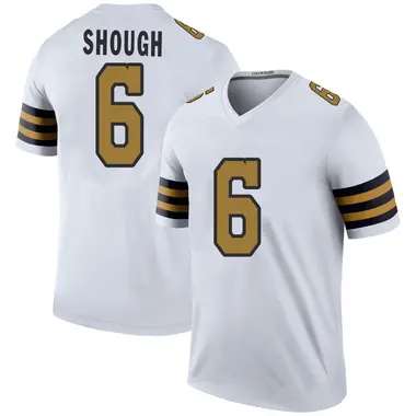 Tyler Shough Youth Legend White New Orleans Saints Color Rush Jersey